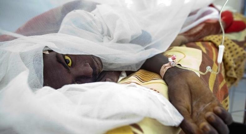 Saleh Mohammed Hamid, 18, from West Darfur's Gocker, is treated at Teaching Hospital after getting infected with yellow fever in El Geneina in this November 14, 2012 handout. REUTERS/Albert Gonzalez Farran/UNAMID/Handout