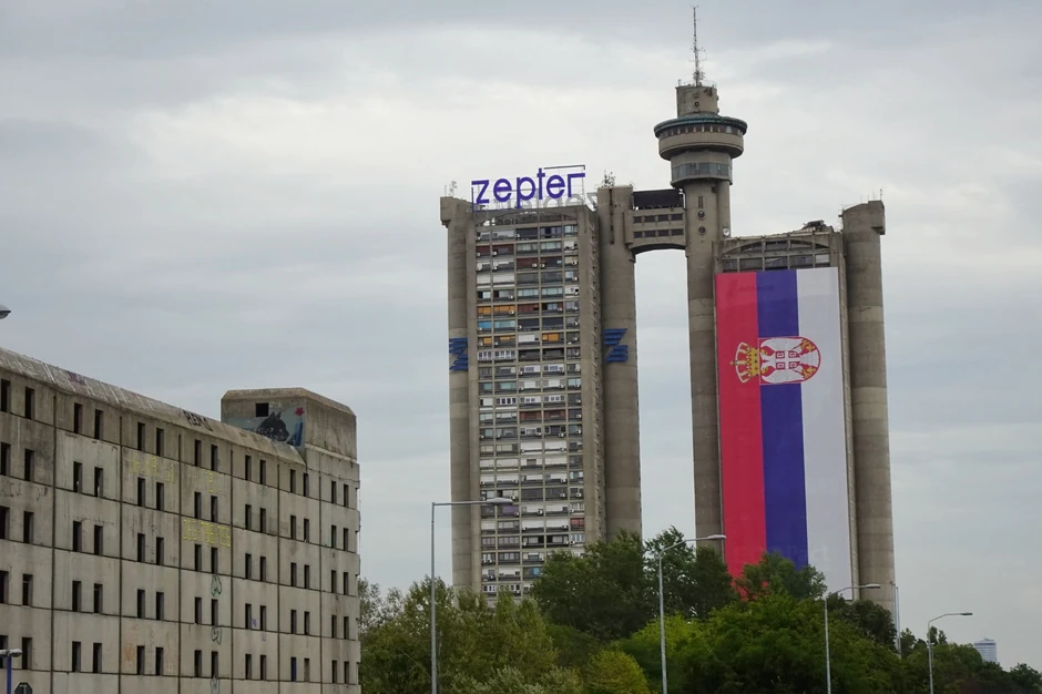 Beograd, srpska zastava