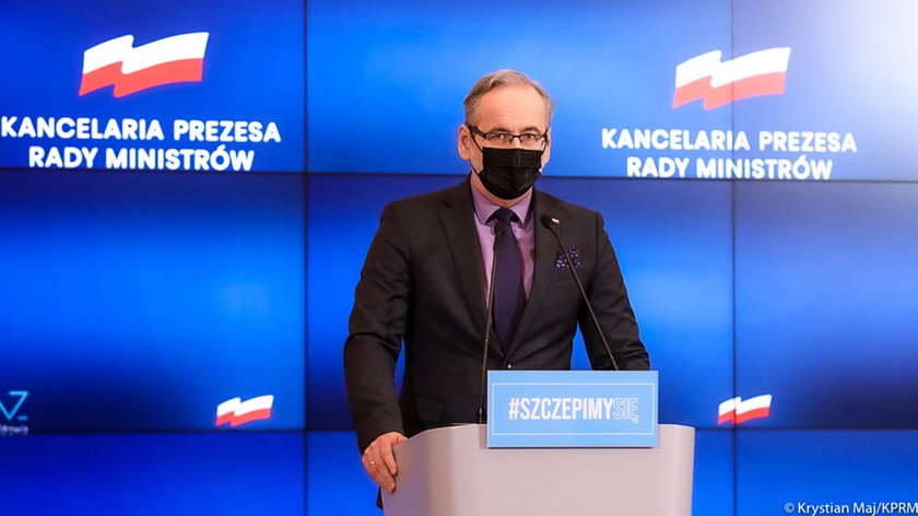 Konferencja ministra zdrowia Adama Niedzielskiego