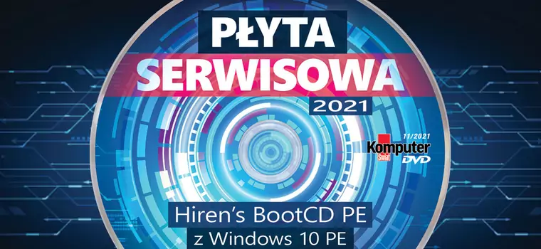 Płyta serwisowa 2021 Hiren’s BootCD PE - najlepsze narzędzia do naprawy Windows
