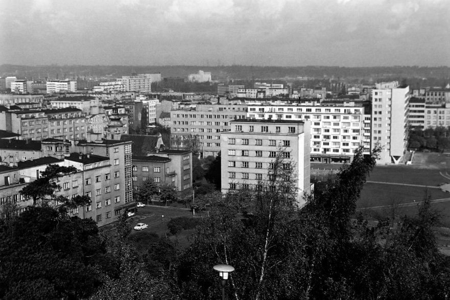 Bloki w Gdyni, widok z 1967 r.