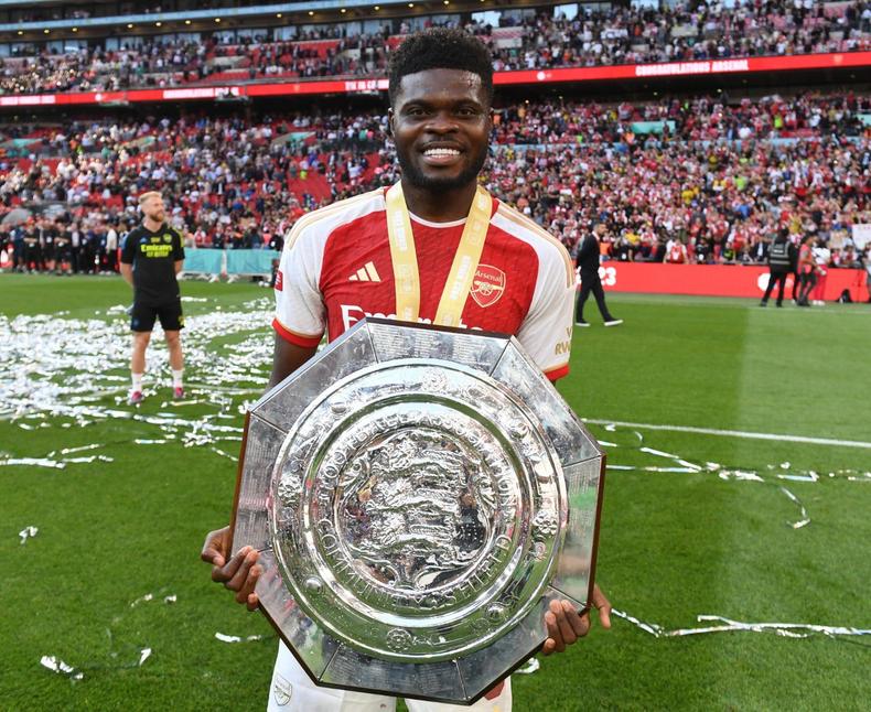 Thomas Partey wins Community Shield with Arsenal