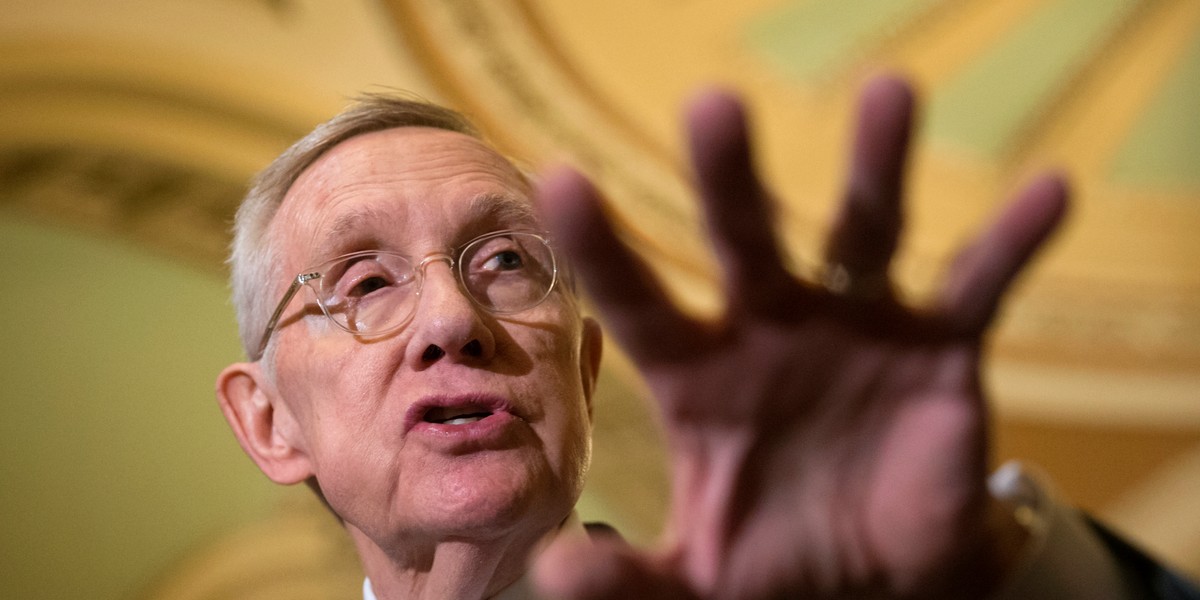 Senate Minority Leader Harry Reid.