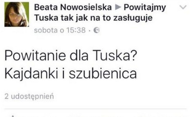 Urzędniczka z ministerstwa środowiska: Powitanie dla Tuska? Kajdanki i szubienica. Resort wydał OŚWIADCZENIE