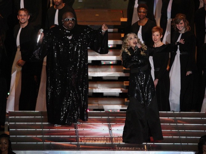 Madonna i Cee Lo Green na Super Bowl