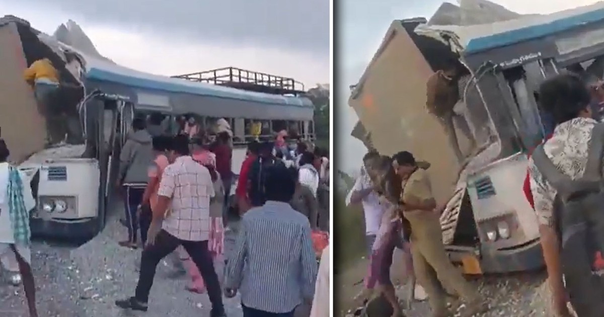 Makabryczny wypadek autobusu. Ginęli zasypani kruszywem