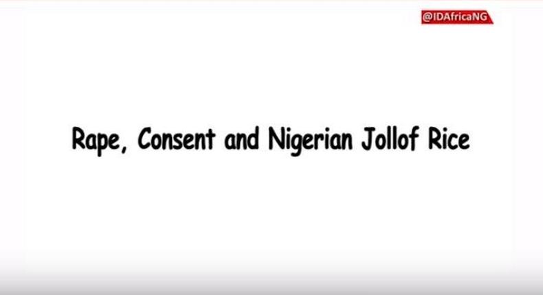 ID Africa uses Jollof Rice to discourage Rape and gender-based violence