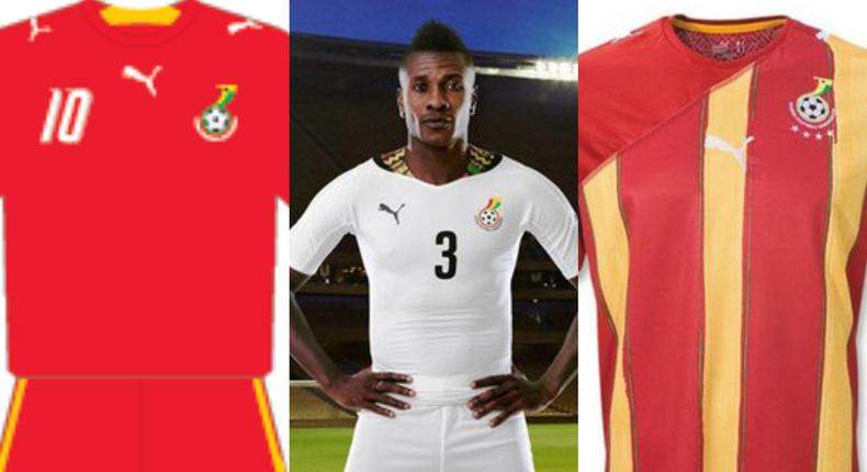 Black Stars: Here are the jerseys Ghana wore in all FIFA World Cup competitions