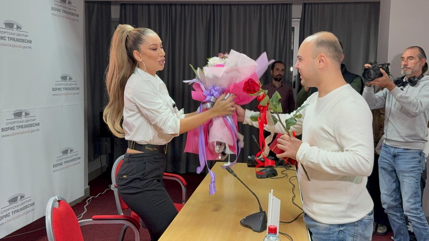 Tea Tairović pred koncert u Skoplju