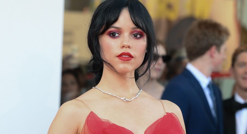 Jenna Ortega at the 81 Venice International Film Festival for the Beetlejuice Beetlejuice red carpet.Marilla Sicilia/Mondadori Portfolio via Getty Images