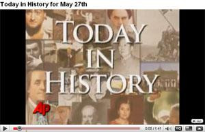 Blog &quot;Today in History&quot; na YouTube