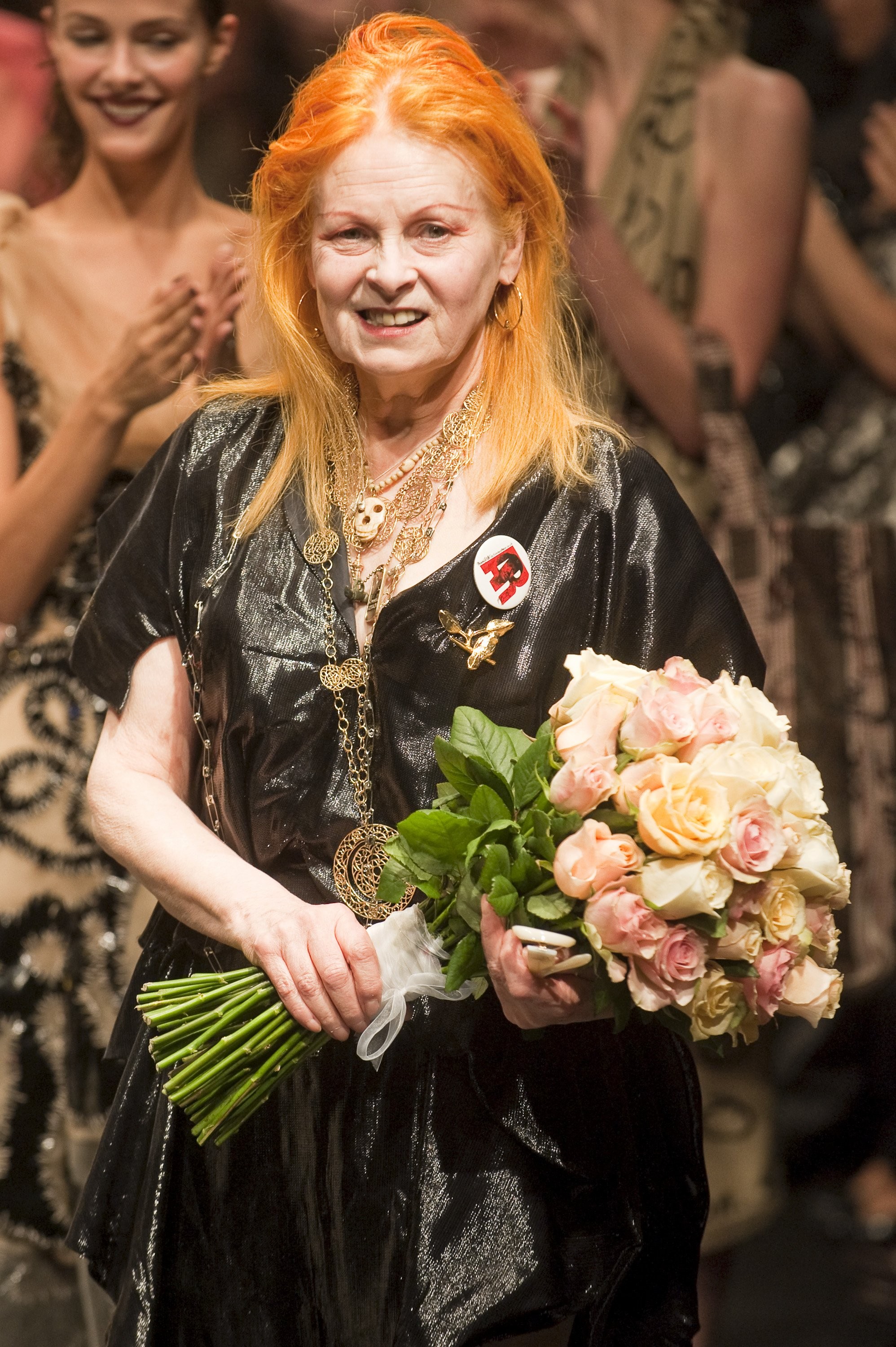 Svetoznáma módna návrhárka Vivienne Westwood predstavila svoje modely na retrospektívnej módnej prehliadke 20. apríla 2009 v priestoroch Starej tržnice v Bratislave.