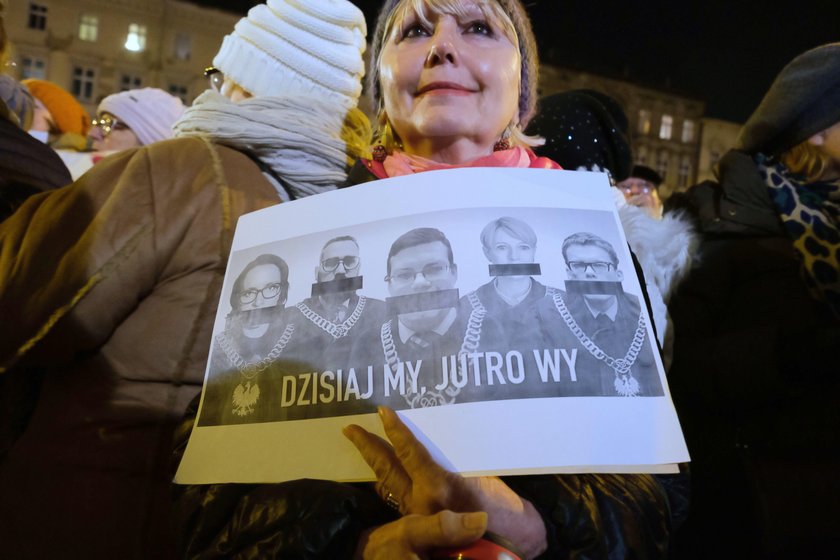 Protesty w obronie sędziów w całej Polsce