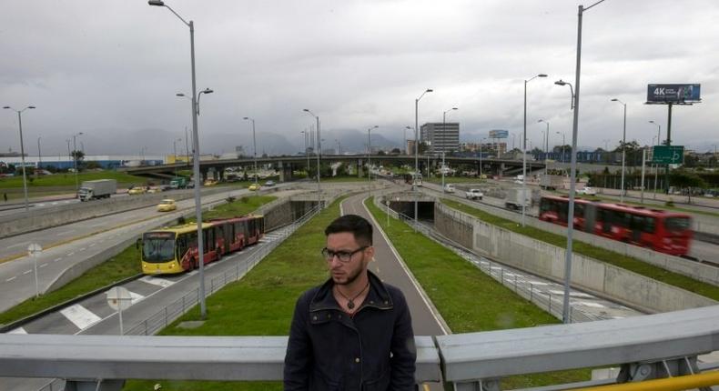 Jairo Suescun now lives in Bogota, a city that he says gobbles you up