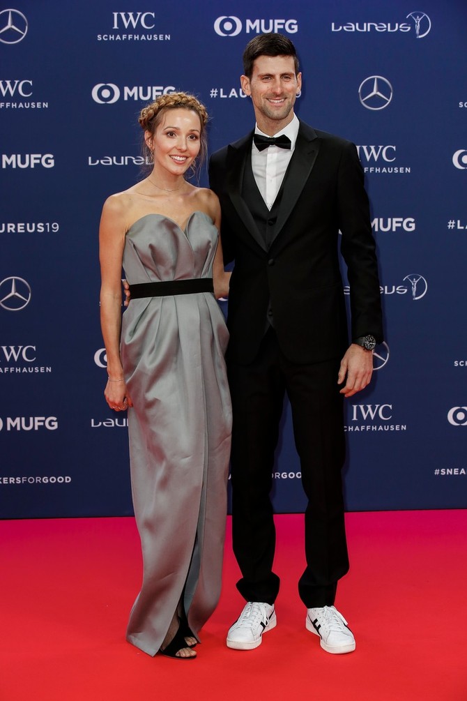 Jelena i Novak Đoković u februaru u Monte Karlu 