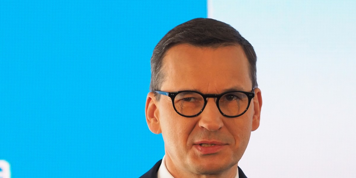 Sejm uchwalił rządową nowelizację tzw. ustawy sankcyjnej. Na zdjęciu premier Mateusz Morawiecki.