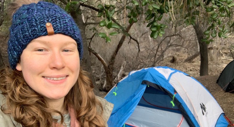 The author camped out at Pinnacles National Park to try and see green Comet ZTF.Morgan McFall-Johnsen