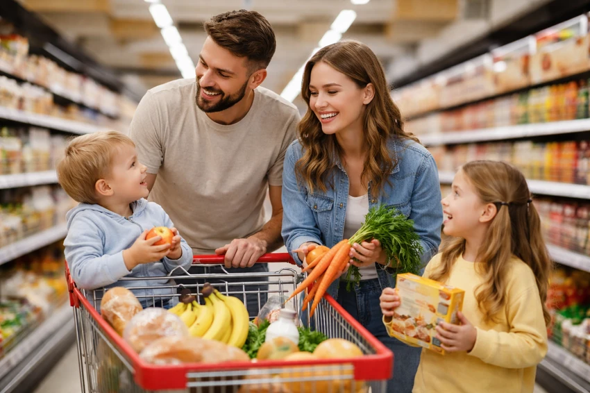 Porodica u kupovini