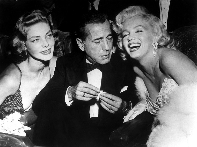 Loren Bekol, Hamfri Bogart i Merilin Monro