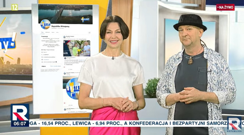 Anna Popek i Karol Kus w TV Republika