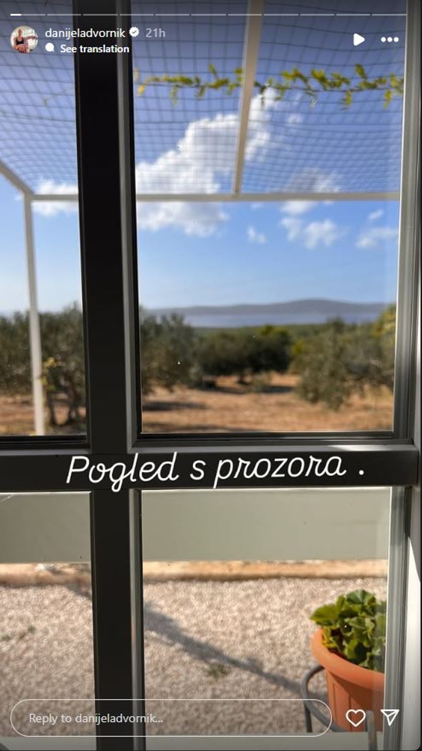 Danijela Dvornik pokazala dvorište