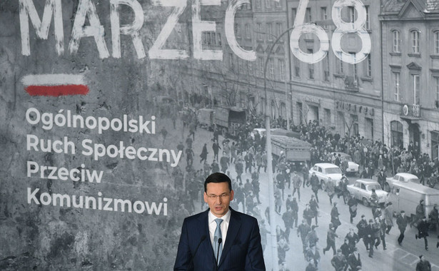 Premier: Marzec'68 dla Polaków, którzy walczyli o wolność powinien być powodem do dumy, a nie do wstydu