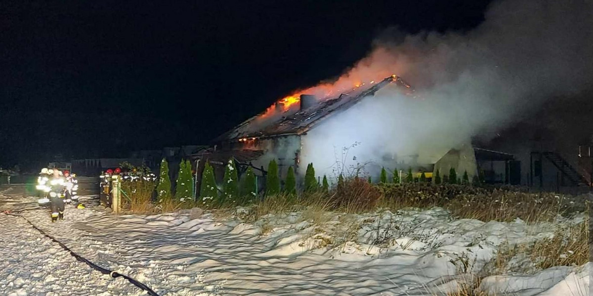 Tragiczny pożar domku letniskowego w Mielenku.