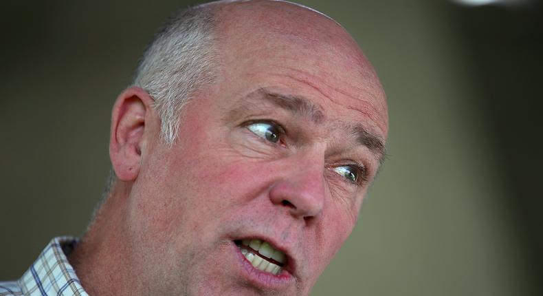 Republican congressional candidate Greg Gianforte at a campaign meet-and-greet at Lions Park on Tuesday in Great Falls, Montana.