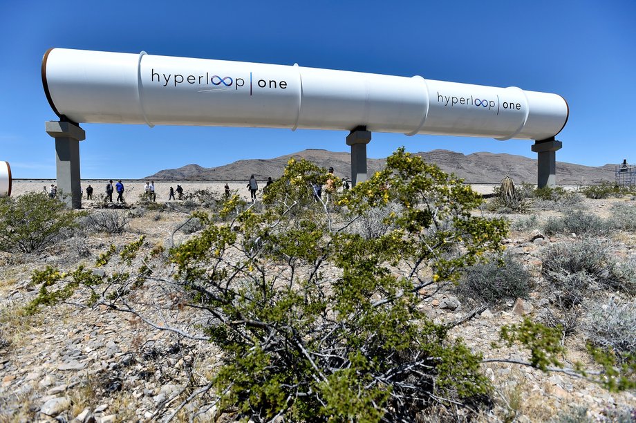 Hyperloop One podczas pierwszego testu