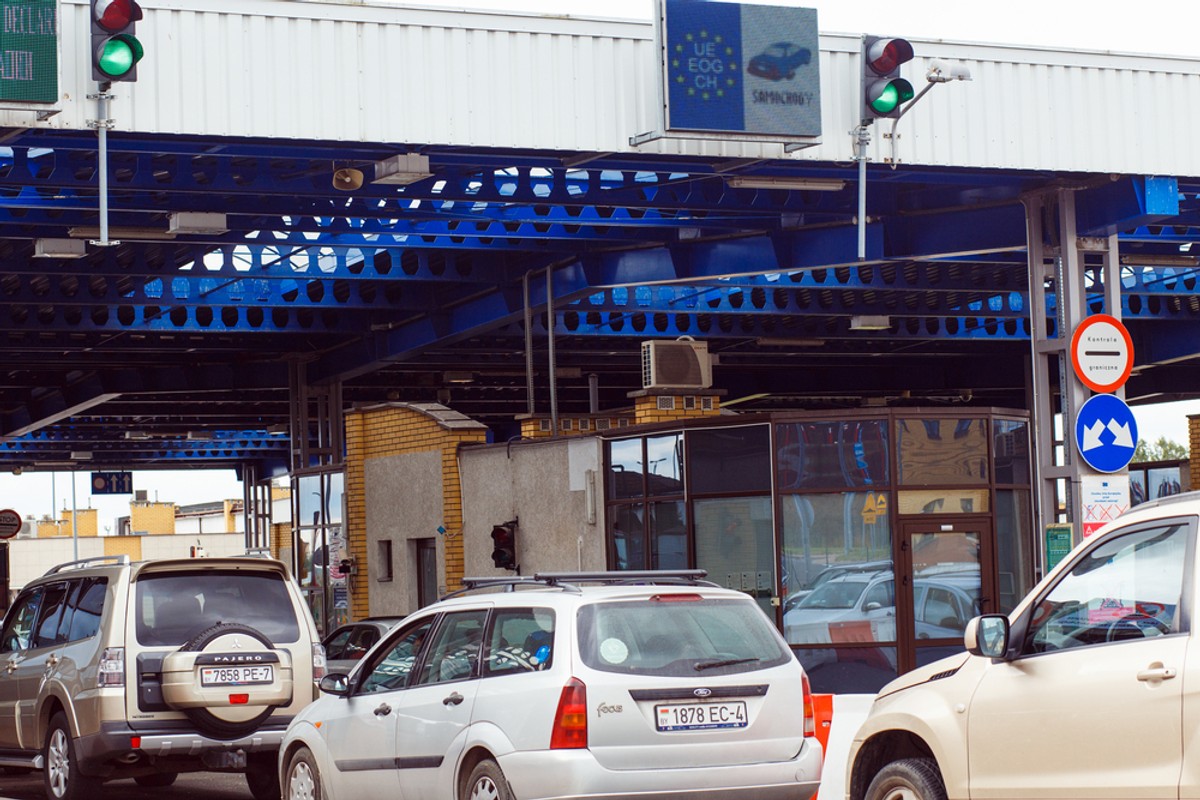 Bruzgi. Przejście graniczne z Polską