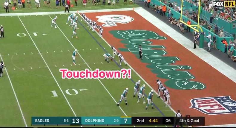 Miami Dolphins trick play