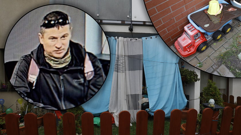 W ogródku bloku przy ul. Górniczej w Gdyni wciąż są zabawki Olusia... Chłopca miał zabić ojciec. Grzegorz Borys jest poszukiwany. 