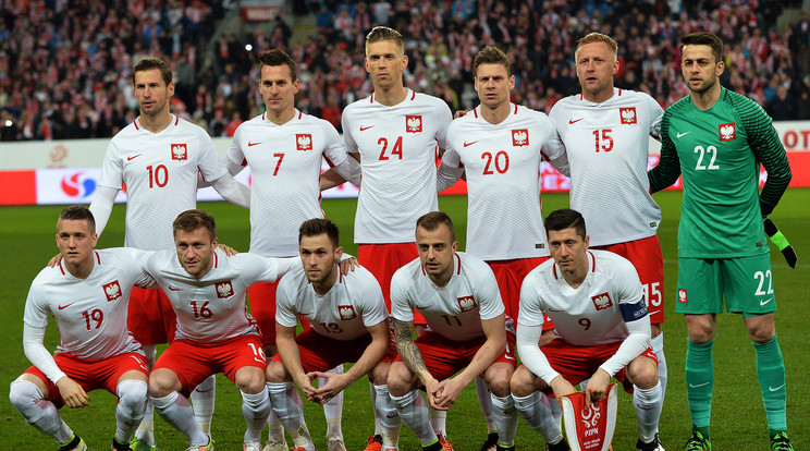 A lengyel válogatott harmadszor szerepel foci Eb-n /Fotó: AFP