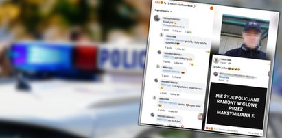 40-​latek pochwalał w sieci zabójstwo policjanta. Mundurowi mu tego nie darowali