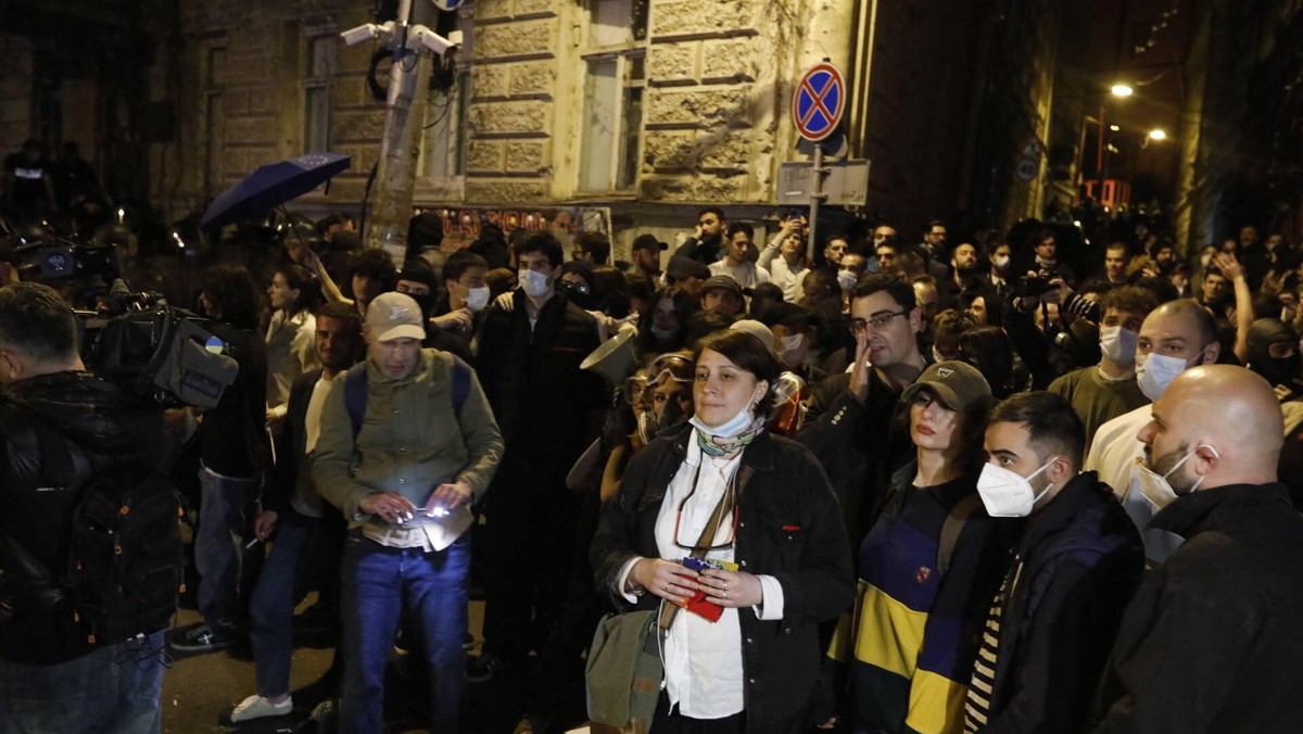 Gruzja protestuje przeciwko ustawie rosyjskiej. Takich demonstracji jeszcze nie było