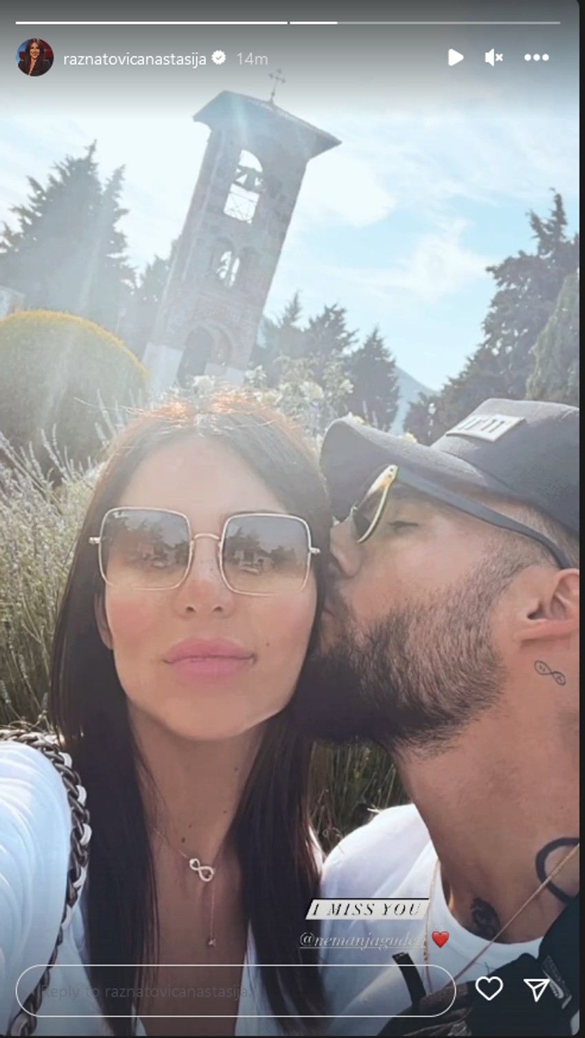 Anastasija pokazala koliko joj Nemanja nedostaje