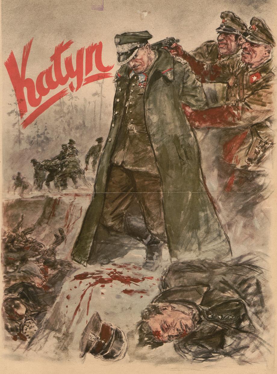 Niemiecki plakat propagandowy, lata 40. XX w.