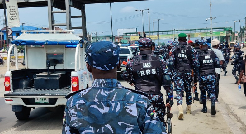 Police officers in Lagos