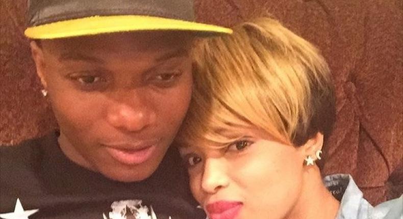 Wizkid with his alleged baby mama Binta Diamond Diallo (Blue Diamond)