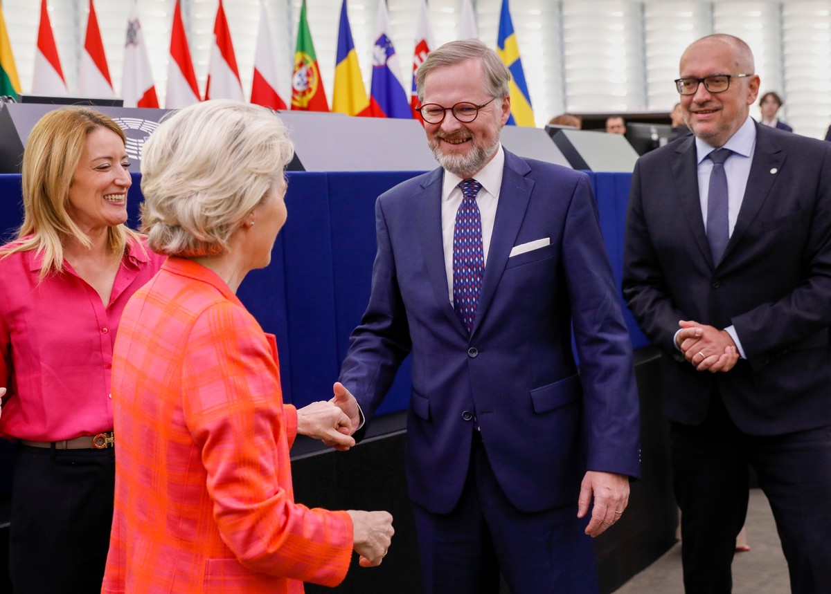 Petr Fiala, Ursula von der Leyen