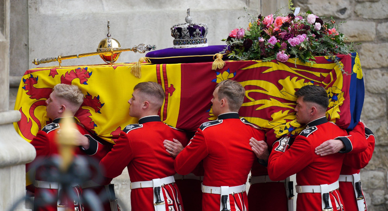 The State Funeral of Her Majesty The Queen at Westminster Abbey on September 19, 2022