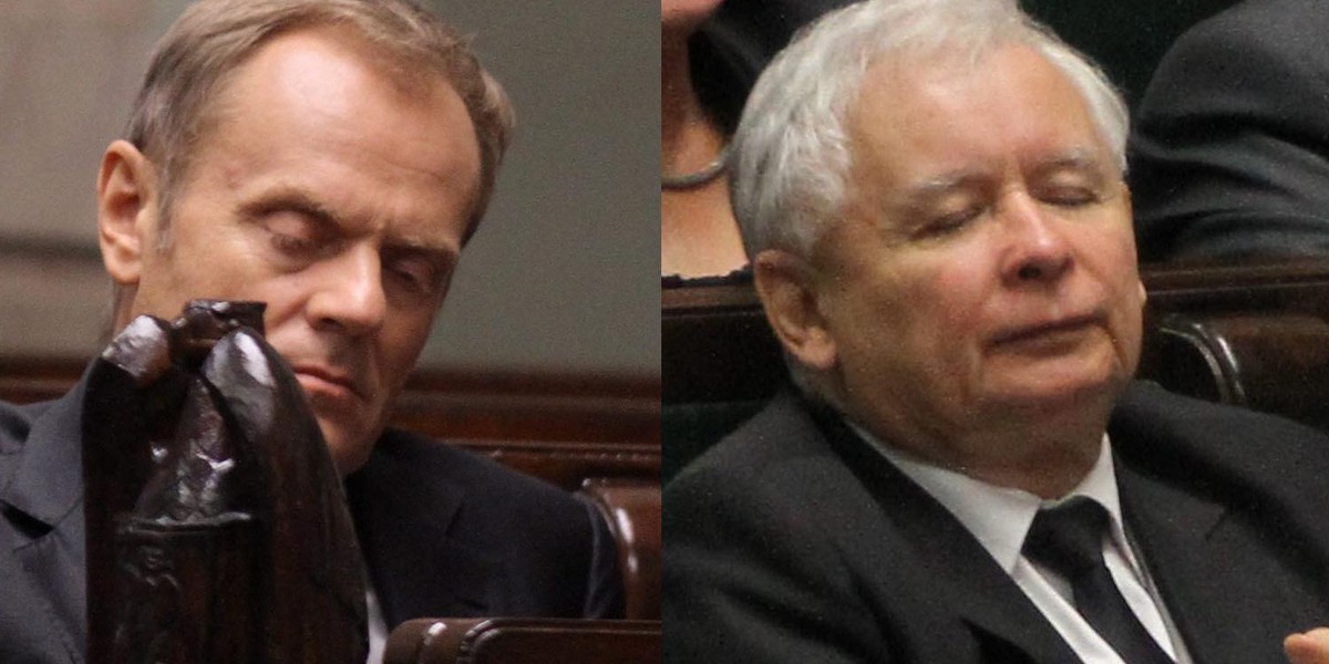 usk i Kaczyński zasnęli w Sejmie