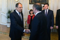 Rozmowa Ławrowa z prezydentem Słowacji. Ostra krytyka poczynań Rosji