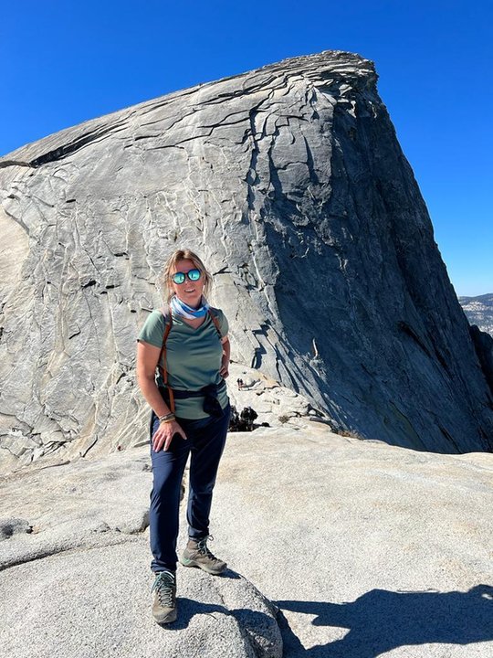 Za mną Half Dome, jeszcze tylko podejście na linach