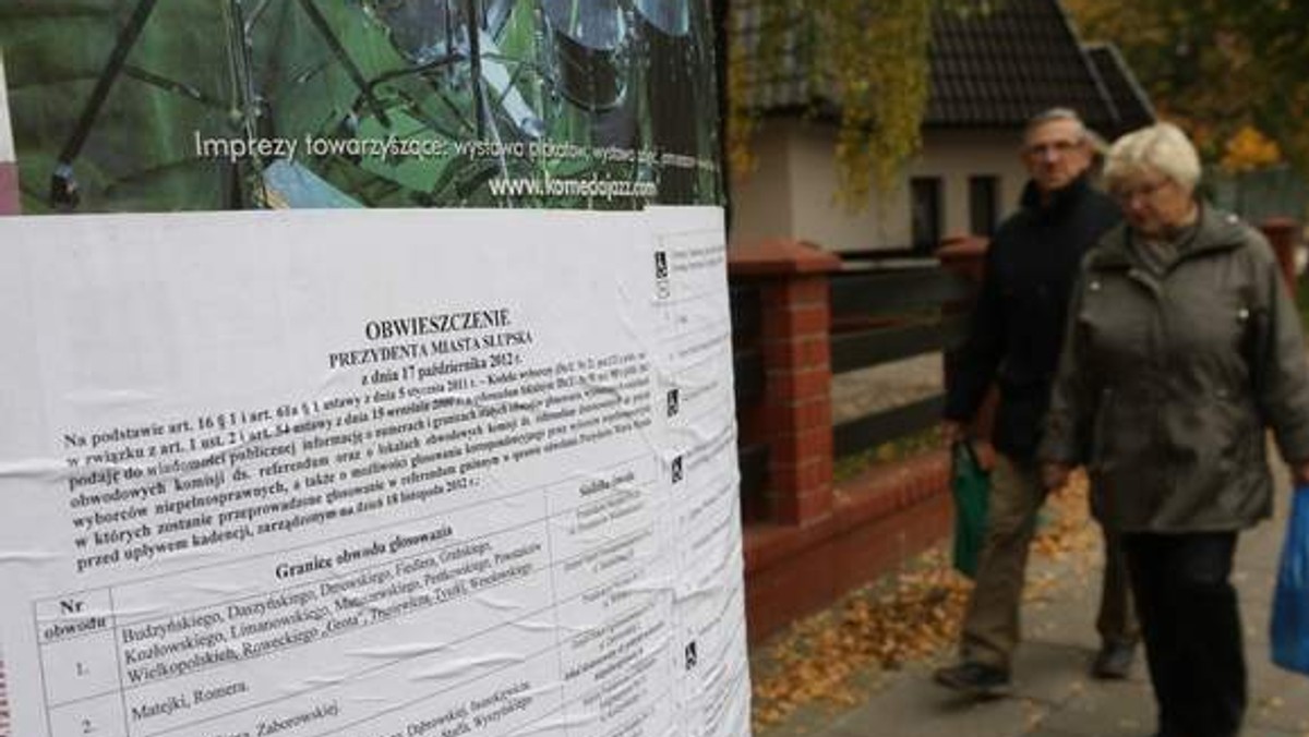 Na słupskich słupach ogłoszeniowych pojawiły się obwieszczenia podające do publicznej wiadomości, gdzie będziemy mogli oddać głos podczas referendum 18 listopada.