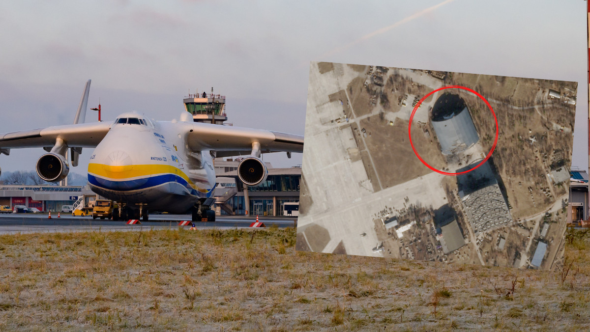 Wojna Rosja – Ukraina. Zdjęcia satelitarne pokazują zniszczony przez Rosjan hangar