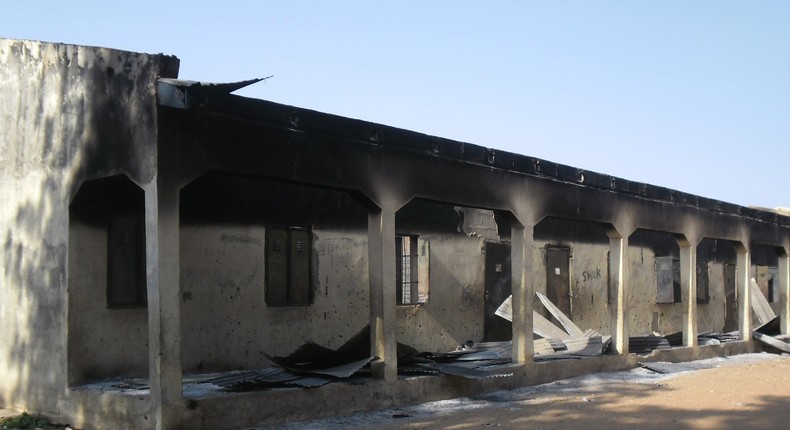 A School destroyed by Boko Haram in Yobe