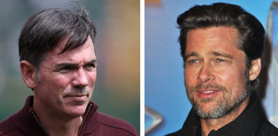 Billy Beane i Brad Pitt (fot. Getty Images)