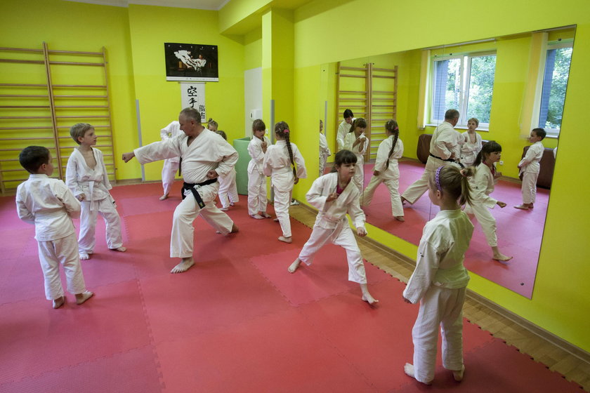 Przyszpitalna sekcja karate dla dzieci