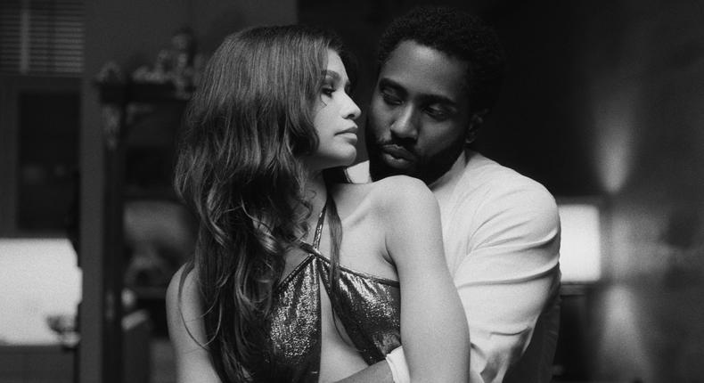 John David Washington and Zendaya in 'Malcolm & Marie' [ interview magazine]